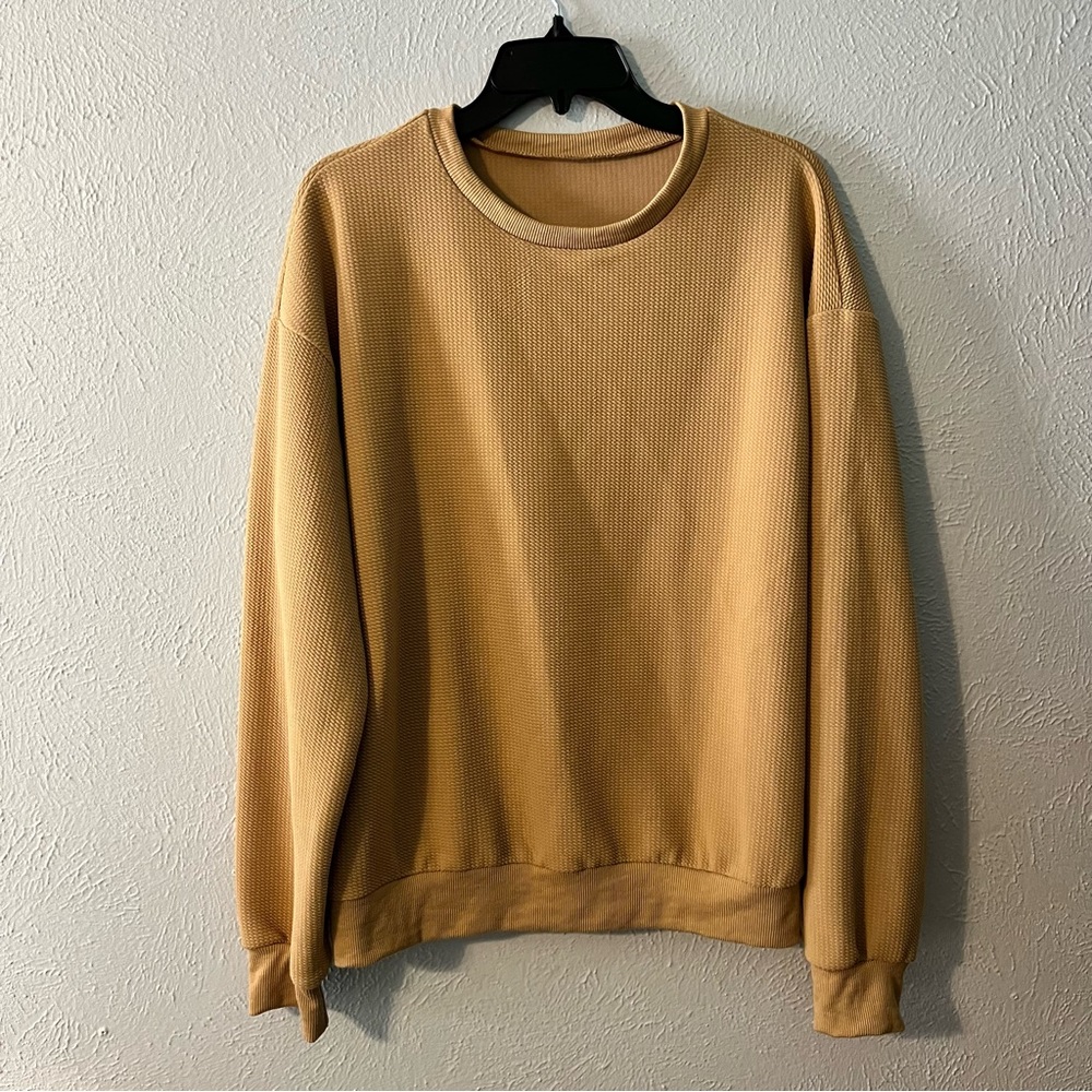 SHEIN Tan Crewneck